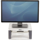 Fellowes Monitorständer Premium Plus 91713 – Höhenverstellbar, 36 kg Tragkraft, mit Konzepthalter