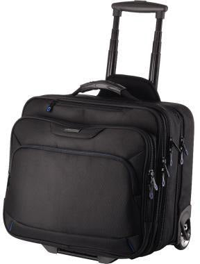 LIGHTPAK Notebooktrolley Business BRAVO 2 – Nylon schwarz, gepolstertes Laptopfach, Teleskopgriff