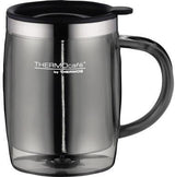 THERMOCAFE BY THERMOS Thermobecher 4059.235.035 0,35l grau – doppelwandig, Twist Lid