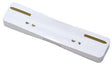 Soennecken Heftstreifen 3169 kurz Kunststoffdeckl. ws 25 St./Pack. – 3,4 x 15 cm, Polypropylen, 4fach Lochung