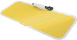 LEITZ Memoboard Cosy 52690019 in Gelb – Glas-Hafttafel mit Stiftehalter & Marker