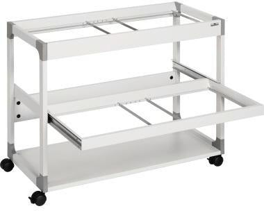 DURABLE Hängemappenwagen TROLLEY 200 MULTI DUO – 2-bahnig, ausziehbar, für 200 Hängemappen