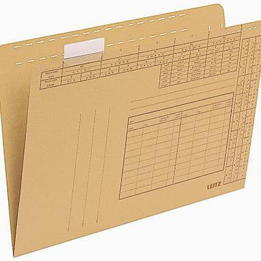 LEITZ Einstellmappe DIN A4 250g/m² Natronkarton recycelt naturbraun 100 St./Pack.