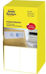 Avery Zweckform Frankieretikett 03433, 163 x 43 mm, 1.000 Stück, selbstklebend, für Frankiermaschinen