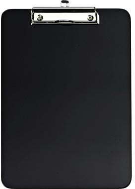 WEDO Klemmbrett 57601 A4 22,7x31,7cm schwarz – Stabile Schreibunterlage mit Metallklemme