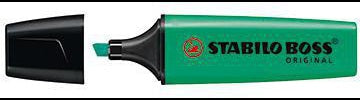 STABILO Textmarker BOSS ORIGINAL 70/33 – grün, Keilspitze 2-5 mm, nachfüllbar, Made in Germany