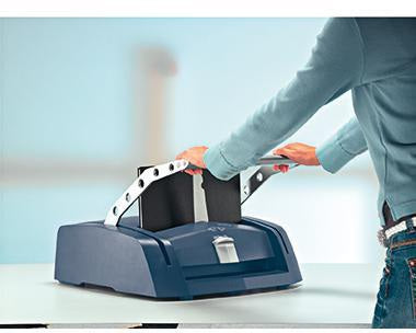 Leitz impressBIND 280 Buchbindegerät DIN A4 blau/silber – 280 Blatt, 240 Bindungen/h
