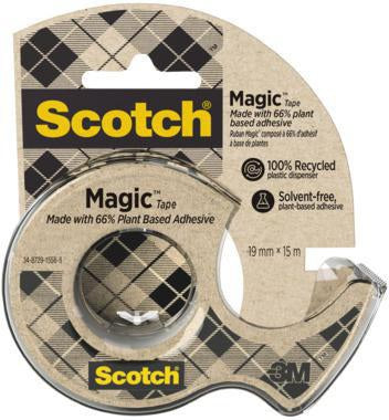 Scotch Handabroller A greener choice 91920H nachfüllbar inkl. Magic Klebeband 19 mm x 20 m