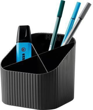 HAN Schreibtischköcher Re-X-LOOP 17238-912 – 4 Fächer, recycelter Kunststoff, weiß, Made in Germany