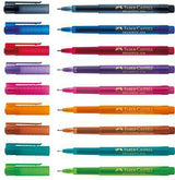 Faber-Castell Fineliner BROADPEN 1554 – 0,8 mm, rote Tinte, dokumentenecht, Made in Germany