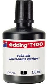 edding Nachfülltusche T 100 – 100 ml blaue geruchsarme Tinte für Marker, Pinsel & Stempel