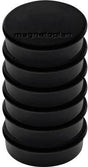 magnetoplan Magnet Discofix Hobby 25 mm schwarz 6 Stück – Runde Ferrit-Magnete für Whiteboards