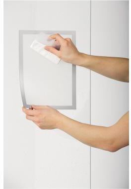 DURABLE DURAFRAME SUN Magnetrahmen DIN A4 schwarz 2 Stück UV-beständig für Schaufenster