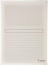 Exacompta Sichtmappe Forever 50100E A4 sortiert 100 St./Pack. – Recyclingkarton mit Sichtfenster