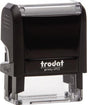 TRODAT Textstempel PRINTY 4.0 4912 – 5-zeilig, 46 x 17 mm, schwarz, inkl. Gutschein für individuelle Textplatte