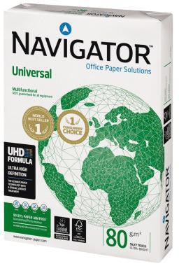 Navigator Kopierpapier Universal DIN A4 80g – 500 Blatt hochweißes Multifunktionspapier