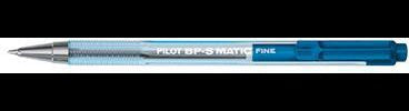 PILOT Kugelschreiber BP-S Matic – 0,3 mm schwarz dokumentenecht, transparenter Schaft