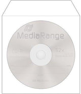 MediaRange CD/DVD Hülle BOX162 mF sk Papier weiß 100 St./Pack. – Platzsparende Aufbewahrung