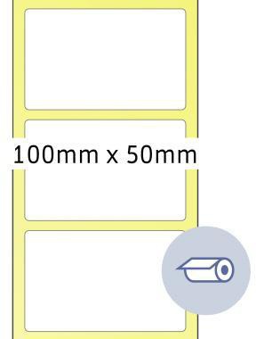 HERMA Rollenetikett 4090 Thermo 100x50mm weiß 2.000 Stück – Konturenscharfer Druck