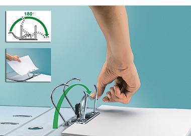 LEITZ Ordner Active WOW DIN A4 82 mm Polypropylen pink – 180° Präzisionshebelmechanik