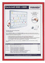 FRANKEN Dokumentenhalter Frame It X-tra!Line DIN A4 rot 5 St./Pack. – magnetische Präsentationshülle