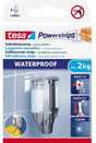 tesa Powerstrips Waterproof Klebepads – 6 Stück, wasserfest, rückstandslos ablösbar, 2 kg Tragkraft