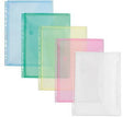 FolderSys Sichttasche 40109-94 DIN A4, 10er-Pack, farbig sortiert, mit Klettverschluss