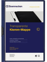Soennecken Klemmmappe 3314 DIN A4 bis 30 Blatt PVC weiß – mit Metallclip