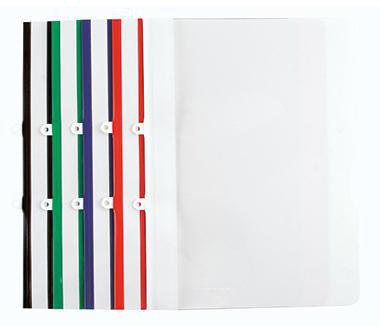 Soennecken Schnellhefter 1420 DIN A4 PVC weiß – Sichthefter mit Abheftmechanik