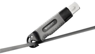 WESTCOTT Cutter PROFESSIONAL E-84022 mit Trapezklinge 18 mm, Metallführung & Softgrip