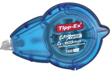 Tipp-Ex Korrekturroller Easy Refill ecolutions – nachfüllbar, 5 mm x 14 m, weiß