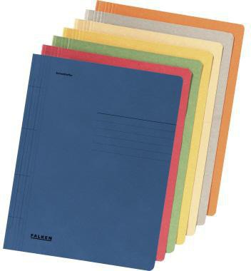 Falken Schnellhefter 80000201 A4 250g/m² Manila-RC-Karton blau mit Organisationsaufdruck
