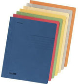 Falken Schnellhefter 80000201 A4 250g/m² Manila-RC-Karton blau mit Organisationsaufdruck
