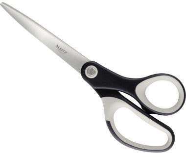LEITZ Universalschere Titanium softgrip 205 mm – titanbeschichtete Edelstahlklingen, ergonomischer Griff