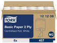 TORK Handtuchrolle M2 121206 – 2-lagiges Recycling-Papierwischtuch, 160 m x 20 cm, 6 Rollen