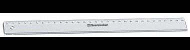 Soennecken Lineal 1820 20 cm aus transparentem Polystyrol mit mm-Teilung