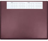 Soennecken Schreibunterlage 3654 63x50cm Vollsicht grau – Rutschfeste Kunststoff-Unterlage mit Folienauflage und Kalender