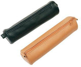 ALASSIO Stifterolle 6 x 21 cm Leder natur – Schreibgeräteetui mit Reißverschluss