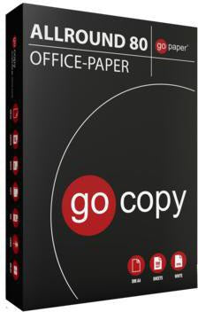GO COPY Kopierpapier ALLROUND 80 DIN A4 75 g/m² weiß 500 Blatt – PEFC-zertifiziert, beidseitig bedruckbar