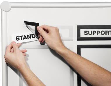 DURABLE DURAFRAME MAGNETIC TOP A4 Magnetrahmen, 5 Stück, silber metallic, für Whiteboards & Metallflächen