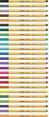 STABILO point 88 Fineliner 0,4 mm farbig sortiert 10er-Pack – Präzision in 10 Farben