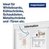 magnetoplan Magnetpads Takkis 15501 – 140 selbstklebende Magnetplättchen 15 x 15 mm, schwarz