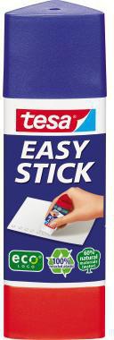 tesa Klebestift Easy Stick ecoLogo 57272-00200 12g – Lösemittelfreier Klebestift mit 100% recyceltem Gehäuse