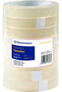 Soennecken Klebefilm 5848 19 mm x 66 m transparent, 8 Stück pro Packung – reißfest & lösungsmittelfrei