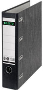 LEITZ Doppelordner 10920000 für 2x DIN A5 quer, 75 mm Rücken, Graupappe schwarz