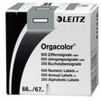 Leitz Buchstabensignal Orgacolor I grau 250 Stück selbstklebend für Registratur