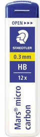 STAEDTLER Feinmine Mars micro carbon 250 07-HB 0,7 mm – 12 Stück, hohe Bruchfestigkeit