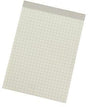 Soennecken Notizblock Recycling DIN A6 kariert 50 Blatt – 60 g/m², Mikroperforation, Fälzelbindung