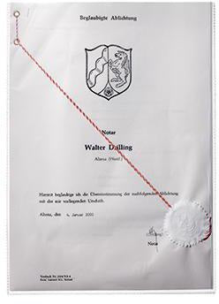 DURABLE Ausweishülle DIN A4 aus Polypropylen, transparent, dokumentenecht, Made in Germany