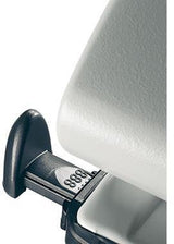 LEITZ Doppellocher 50120085 – Metall-Locher für 25 Blatt mit Anschlagschiene, grau